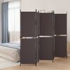 vidaXL 5-panels rumdeler 250x180 cm stof brun