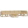 vidaXL Udend&oslash;rs sofagruppe 7 stk. Hvid og Beige Polyester
