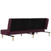 vidaXL 2-personers sovesofa stof lilla
