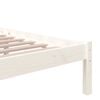 vidaXL sengeramme 90x200 cm massivt fyrretr&aelig; hvid