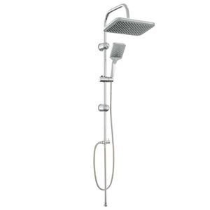 vidaXL Brusesystem med bruserhoved Krom Rustfrit st&aring;l 48 x 30 x 100 cm