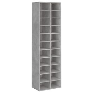 vidaXL skoskab 54x34x183 cm konstrueret tr&aelig; betongr&aring;