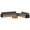 vidaXL Udend&oslash;rs sofagruppe 8 stk. Naturlig og Antracit Polyester