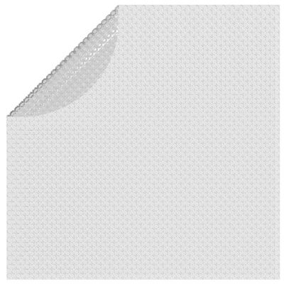 vidaXL flydende solopvarmet poolovertræk 488 cm PE grå