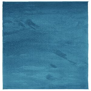 vidaXL gulvt&aelig;ppe OVIEDO 120x120 cm kort luv turkis