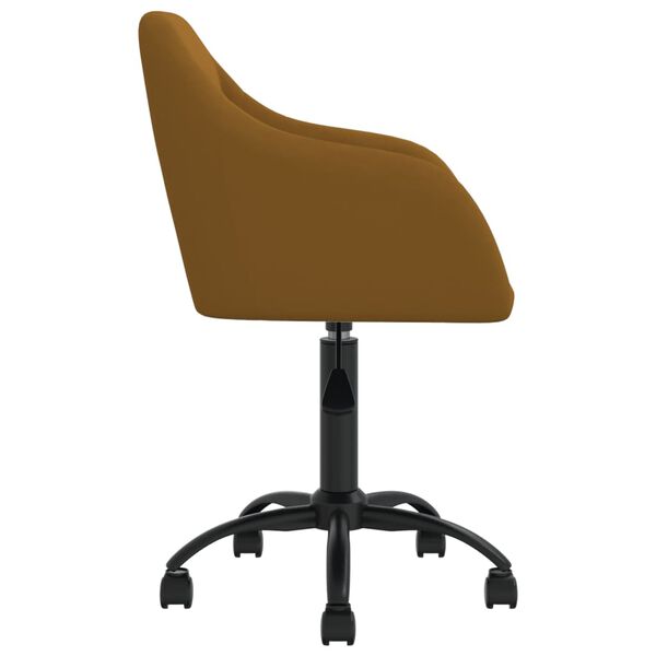 vidaXL drejelige spisebordsstole 6 stk. velour brun