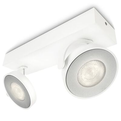 Philips myLiving LED-spotlys Clockwork 2x4,5 W hvid 531723116