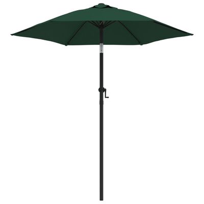 vidaXL parasol 200x224 cm aluminium grøn