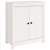 vidaXL sk&aelig;nk 70x35x80 cm massivt fyrretr&aelig; hvid