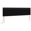 vidaXL LED sengegavl Sort 200 cm Faux l&aelig;der