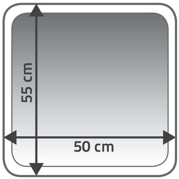 RIDDER bademåtte Carl 55 x 50 cm grå 7102807