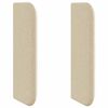 vidaXL Hovedg&aelig;rde&oslash;re Creme 40,5 x 40,5 x 4 cm Stof