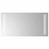 vidaXL LED badev&aelig;relsesspejl Transparent 40 x 20 cm h&aelig;rdet glas