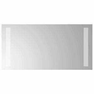 vidaXL LED badev&aelig;relsesspejl Transparent 40 x 20 cm h&aelig;rdet glas