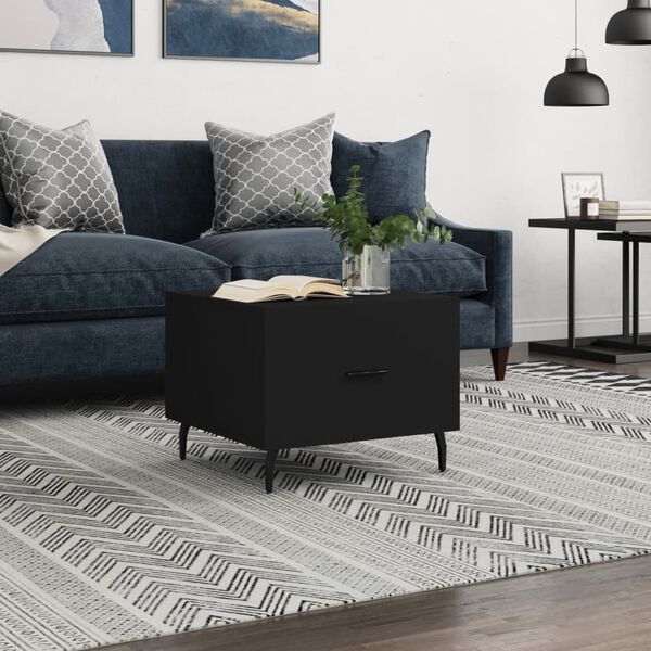 vidaXL sofabord 50x50x40 cm konstrueret tr&aelig; sort