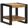 vidaXL Sofabord Brun 40 x 40 x 38 cm Massivt mangotr&aelig;