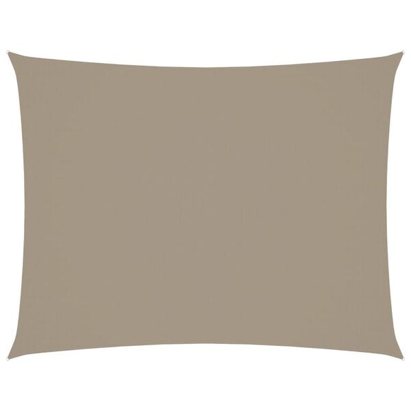 vidaXL solsejl 3x6 m rektangul&aelig;r oxfordstof gr&aring;brun