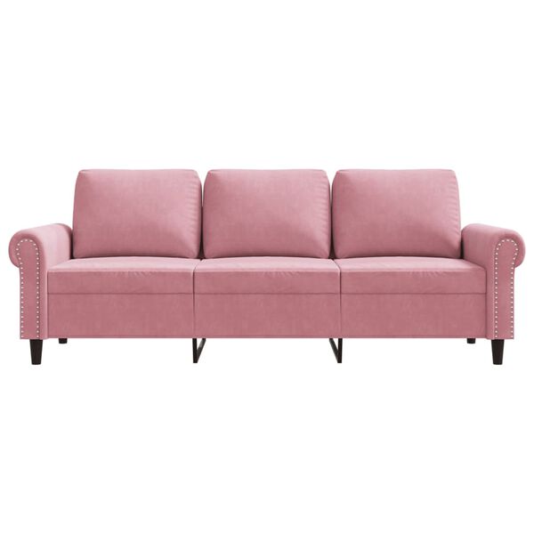 vidaXL 3-personers sofa 180 cm fl&oslash;jl lyser&oslash;d