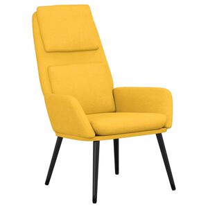 vidaXL l&aelig;nestol stof sennepsgul
