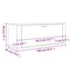 vidaXL væghængt skoskab 100x35x38 cm konstrueret træ hvid højglans