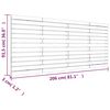 vidaXL sengegavl 206x3x91,5 cm massivt fyrretr&aelig;