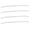 vidaXL Tarpaulin Bracket til Trailere 4 pcs S&oslash;lv 100-145 cm Aluminium