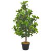 vidaXL kunstig plante laurb&aelig;rtr&aelig; med urtepotte gr&oslash;n 90 cm