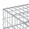 vidaXL Gabion h&oslash;jbed S&oslash;lv 60 x 60 x 20 cm Galvaniseret st&aring;l