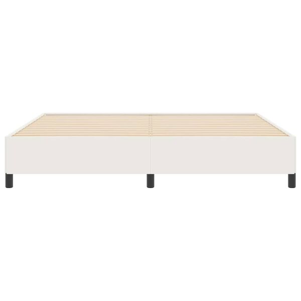 vidaXL Sengestel Creme 200 x 200 cm Corduroy stof