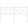 vidaXL udskiftningsgavl 160 cm metal hvid