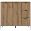 vidaXL Sideboard Artisan Egetr&aelig; 89,5 x 33 x 82 cm Konstrueret tr&aelig;