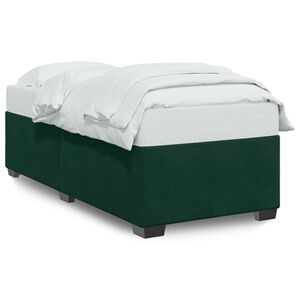 vidaXL Sengeramme uden madras M&oslash;rkegr&oslash;n 80x200 cm Fl&oslash;jl