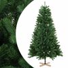 vidaXL Kunstigt juletr&aelig; 150 cm PVC og massivt fyrretr&aelig; Gr&oslash;n