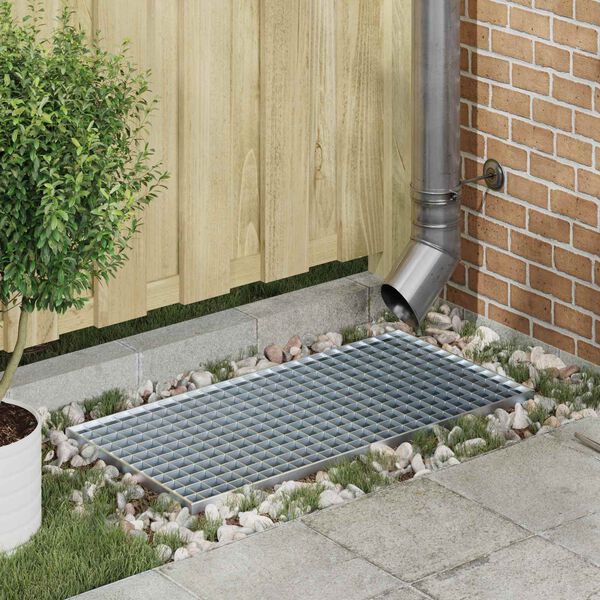 vidaXL Gitter S&oslash;lv 80 x 40 x 2 cm Hot-Dip Galvaniseret St&aring;l