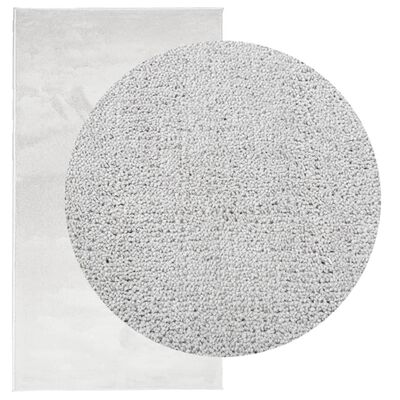 vidaXL gulvtæppe OVIEDO 80x150 cm kort luv grå