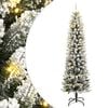 vidaXL kunstigt juletr&aelig; med 300 LED'er og sne 240 cm