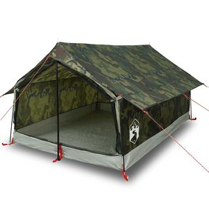vidaXL 2-personers campingtelt vandt&aelig;t camouflage