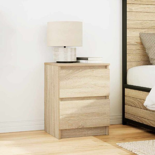 vidaXL tv-bord 40x35x54 cm konstrueret træ sonoma-eg