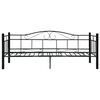 vidaXL stel til daybed 90x200 cm metal sort