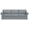 vidaXL Sofa Lysegr&aring; 245 x 82 x 80 cm Stof
