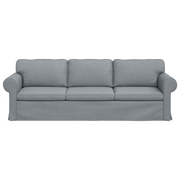 vidaXL Sofa Lysegr&aring; 245 x 82 x 80 cm Stof
