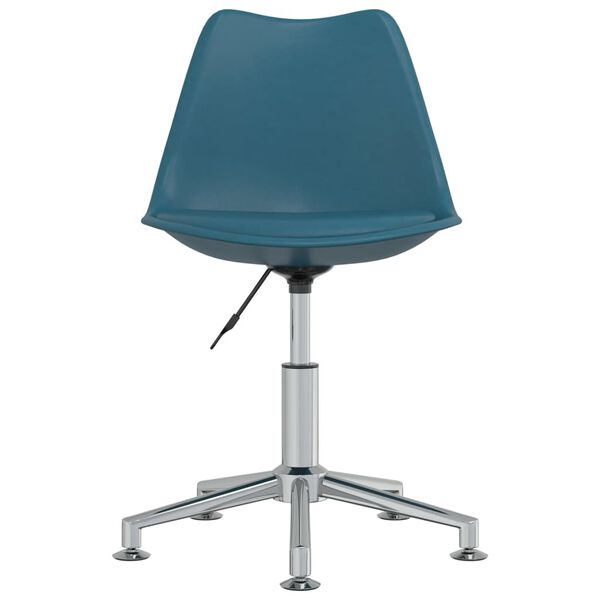 vidaXL drejelige spisebordsstole 4 stk. kunstl&aelig;der turkis