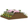 vidaXL plantekasse 110x110x27 cm massivt fyrretræ gyldenbrun