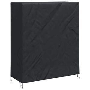 vidaXL Pingpong bordd&aelig;kke Ensfarvet Sort 165 x 70 x 185 cm Stof