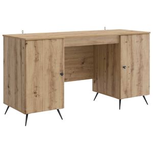 vidaXL Bord Artisan-eg 142,5 x 50 x 75 cm Konstrueret tr&aelig;