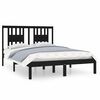 vidaXL sengeramme 120x200 cm massivt fyrretr&aelig; sort