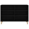 vidaXL Sideboard Sort eg 103,5 x 35 x 70 cm Konstrueret tr&aelig;