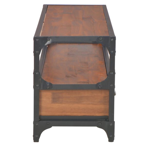 vidaXL tv-bord med 2 skuffer 120x30x40 cm massivt fyrretræ