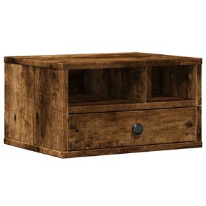 vidaXL printerstativ 40x32x22,5 cm konstrueret tr&aelig; r&oslash;get egetr&aelig;sfarve