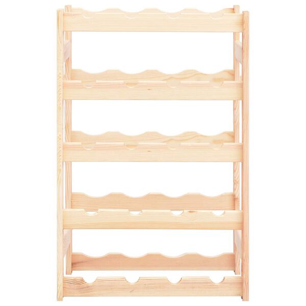 vidaXL vinreol til 20 flasker fyrretr&aelig;